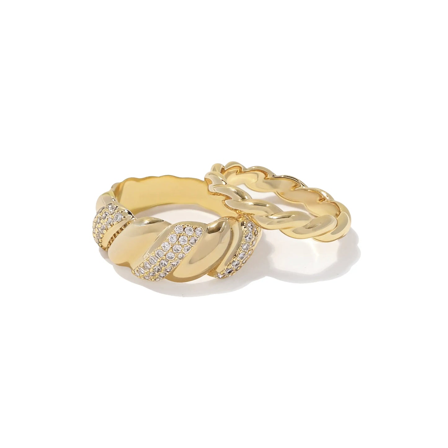 Duo Shimmer Ring Set