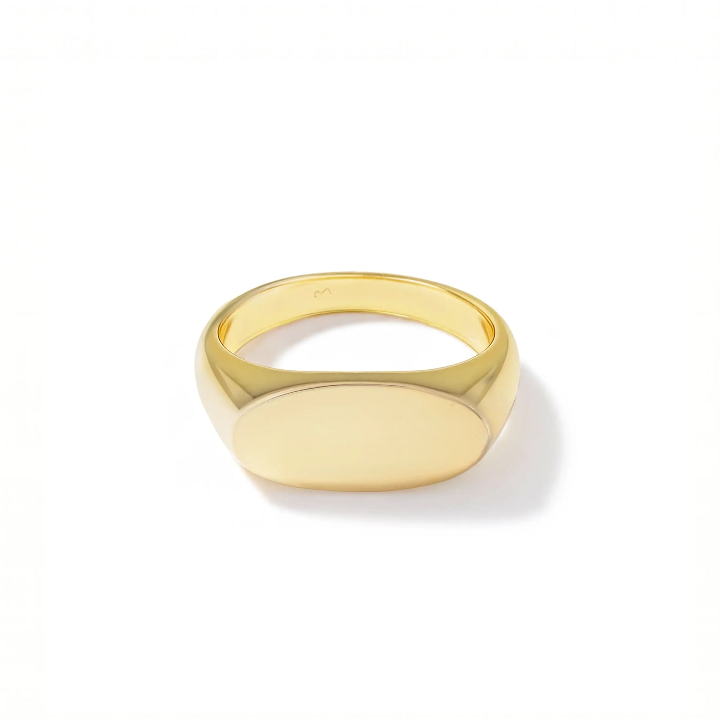 Modern Oval Signet Ring